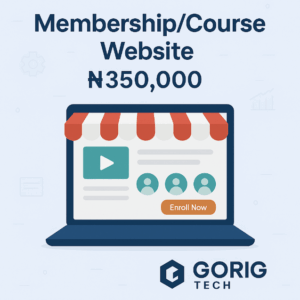 MEMBERSHIP/ONLINE COURSE WEBSITE